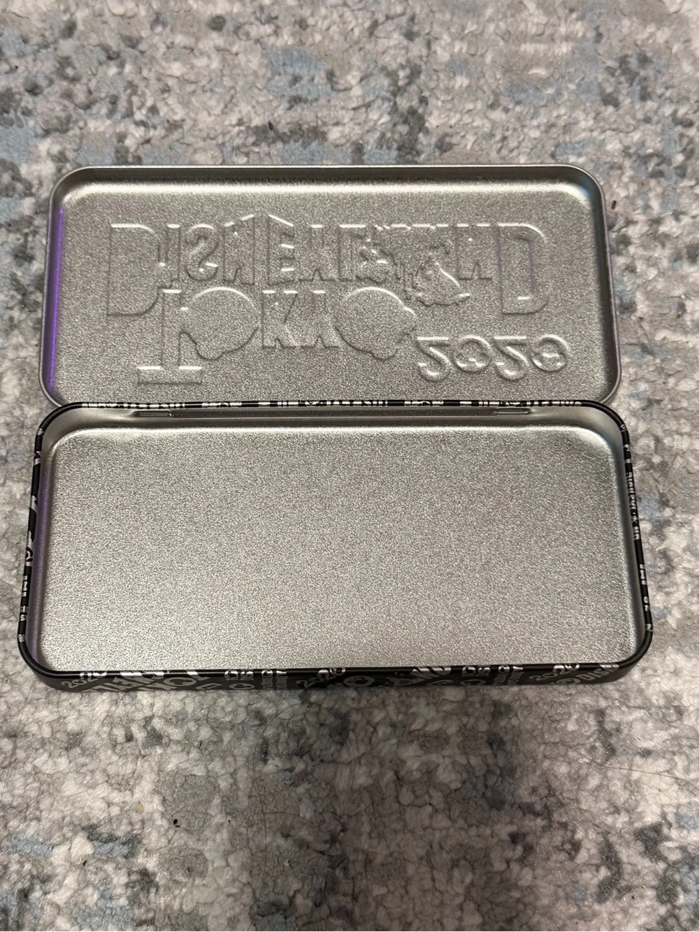Disney Tokyo Disneyland 2020 Silver Multi-Color Pencil Case